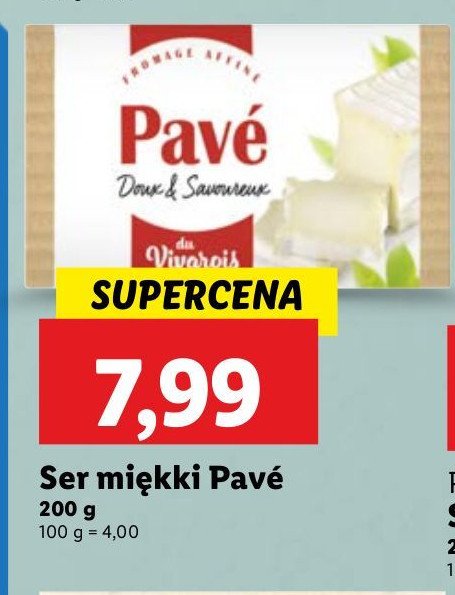 Ser miękki Pavé du vivarois promocja w Lidl