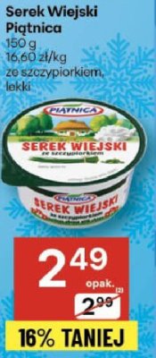 Serek Wiejski Piątnica 150 g promocja w Delikatesy Centrum