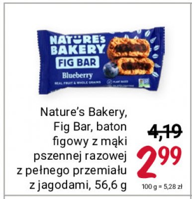 Baton figowy z jagodami Fig bar promocja