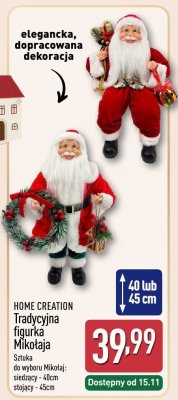 Tradycyjna figurka Mikołaja  promocja w Aldi