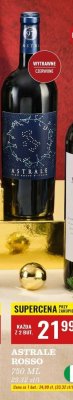 Wino  czerwone wytrawne Rosso promocja w Biedronka