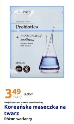 Koreańska maseczka na twarz Probiotics promocja w Action