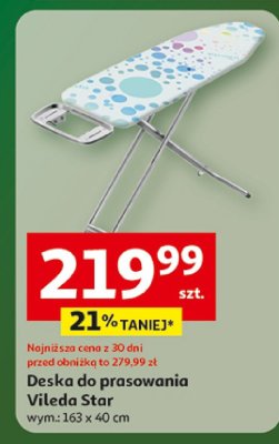 Deska do prasowania Vileda Star wym.: 163 x 40 cm promocja w Auchan
