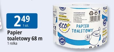 Papier toaletowy 68 m Eco+ promocja w Leclerc