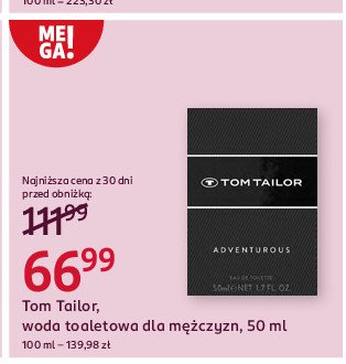 Woda toaletowa Tom tailor adventuros promocja w Rossmann