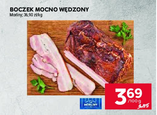 Boczek mocno wędzony Morliny promocja