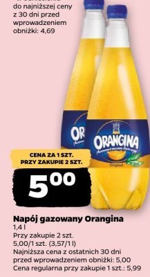 Napój gazowany Orangina promocja w Netto