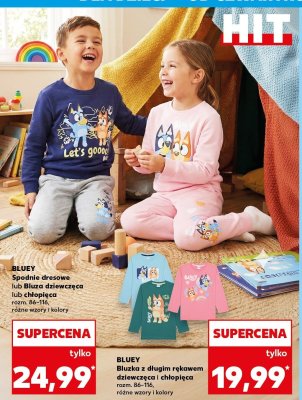 Spodnie dresowe lub bluza dziewczęca lub chłopięca promocja w Kaufland