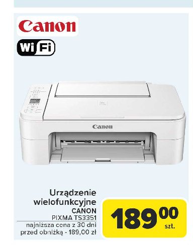 Urządzenie wielofunkcyjne ts3351 Canon promocja w Carrefour