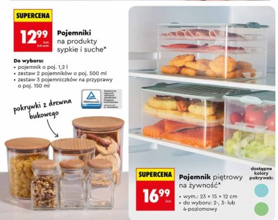 Pojemnik piętrowy na żywność promocja w Biedronka