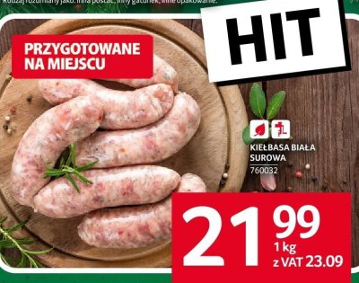 Kiełbasa biała surowa Selgros promocja w Selgros