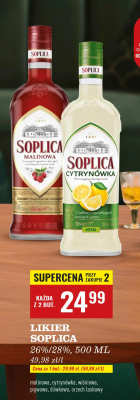 Likier Soplica malinowa, cytrynówka, wiśniowa, pigwowa, śliwkowa, orzech laskowy promocja w Biedronka