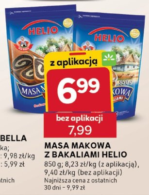 Masa makowa z bakaliami Helio promocja w Stokrotka