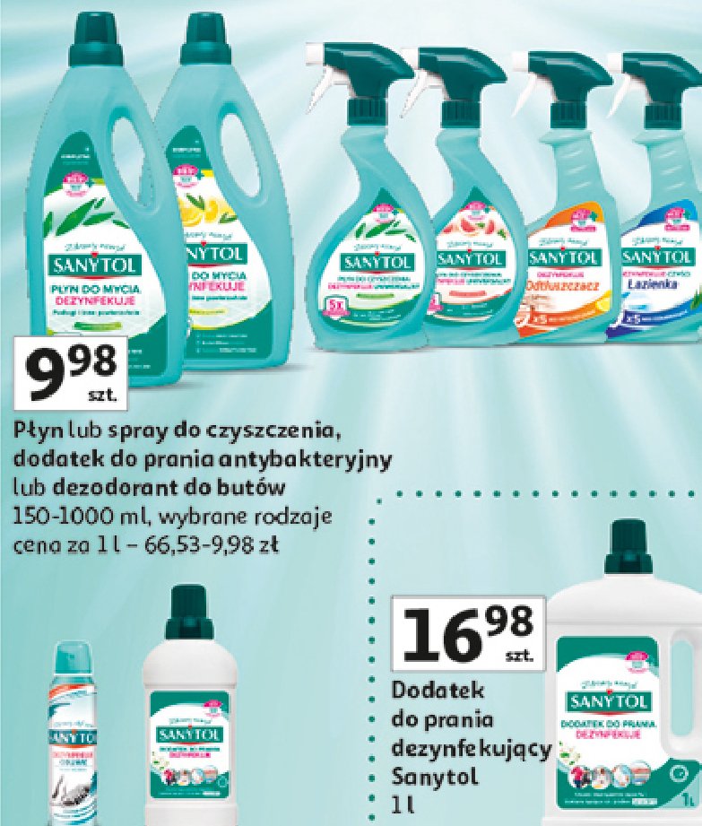 Odtłuszczacz cytrusowy Sanytol promocja w Auchan
