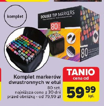 Zestaw markerów promocja w Carrefour Market