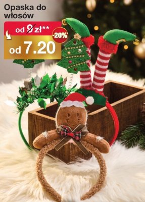 Opaska do włosów świąteczna promocja w Woolworth
