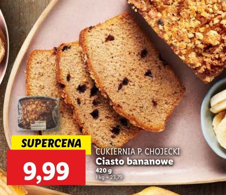 Ciasto bananowe Chojecki promocja