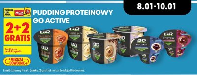 Pudding proteinowy Go Active Moja różne rodzaje promocja w Biedronka