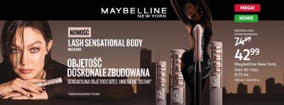 Maybelline New York tusz do rzęs 9.75 ml promocja w Rossmann