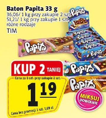 Baton Papita 33 g promocja w Prim Market