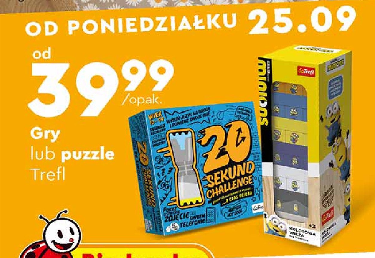 Kolorowia wie偶a minionki Trefl promocja
