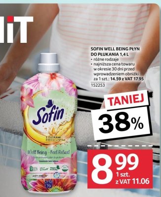 Płyn do płukania Sofin Well Being 1,4L promocja w Selgros