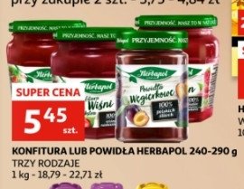 Konfitura z truskawek Herbapol promocja