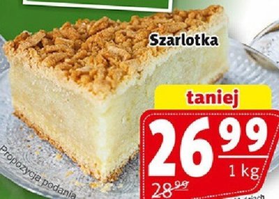 Ciasto Szarlotka Cukiernia ŁASUCH promocja w Prim Market