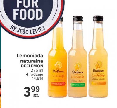 Lemoniada cytryna z miodem i jab艂kiem Beelemon promocja