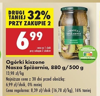 Ogórki kiszone Nasza spiżarnia promocja