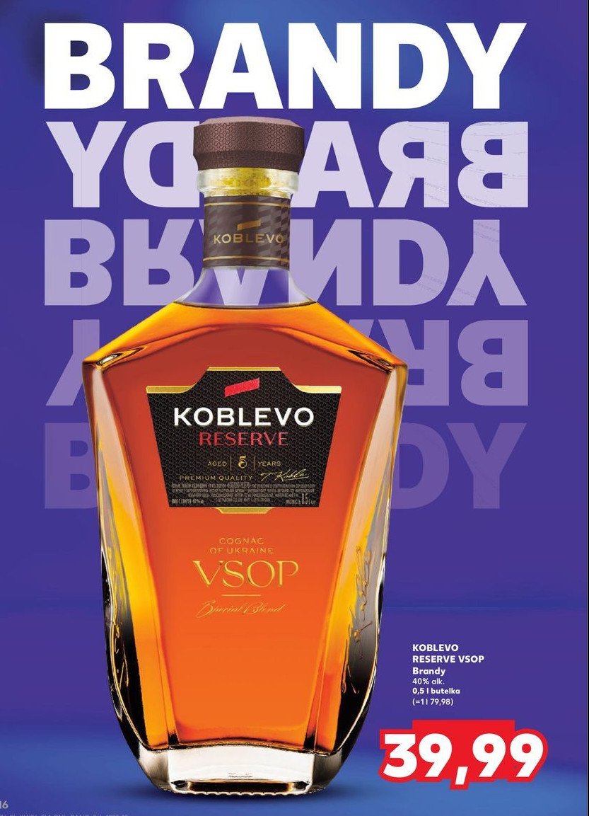 Brandy Koblevo reserve vsop promocja