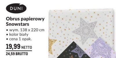 Obrus papierowy Snowstars promocja w Makro