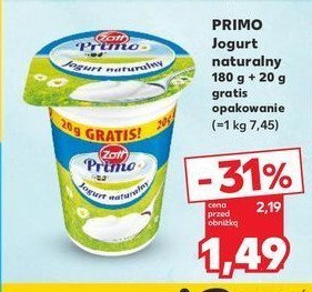 Jogurt naturalny Zott primo promocja w POLOmarket