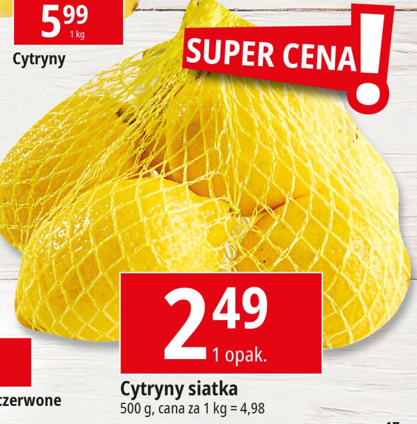 Cytryny promocja w Leclerc