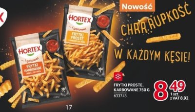 Frytki proste, karbowane 750g promocja w Selgros