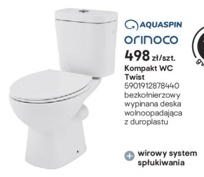 Kompakt WC Twist promocja w Castorama