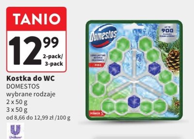 Kostka do WC DOMESTOS promocja w Intermarche
