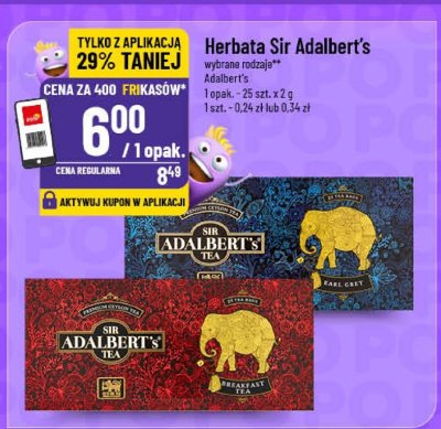 Herbata ceylon black marigold & rose Auchan promocja w POLOmarket