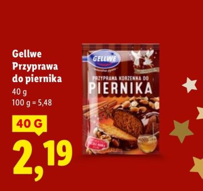 Przyprawa do piernika Gellwe promocja w Lidl