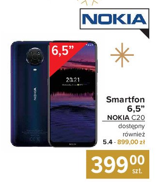 Smartfon c20 niebieski Nokia promocja