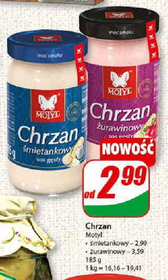 Chrzan 艣mietankowy Motyl promocja