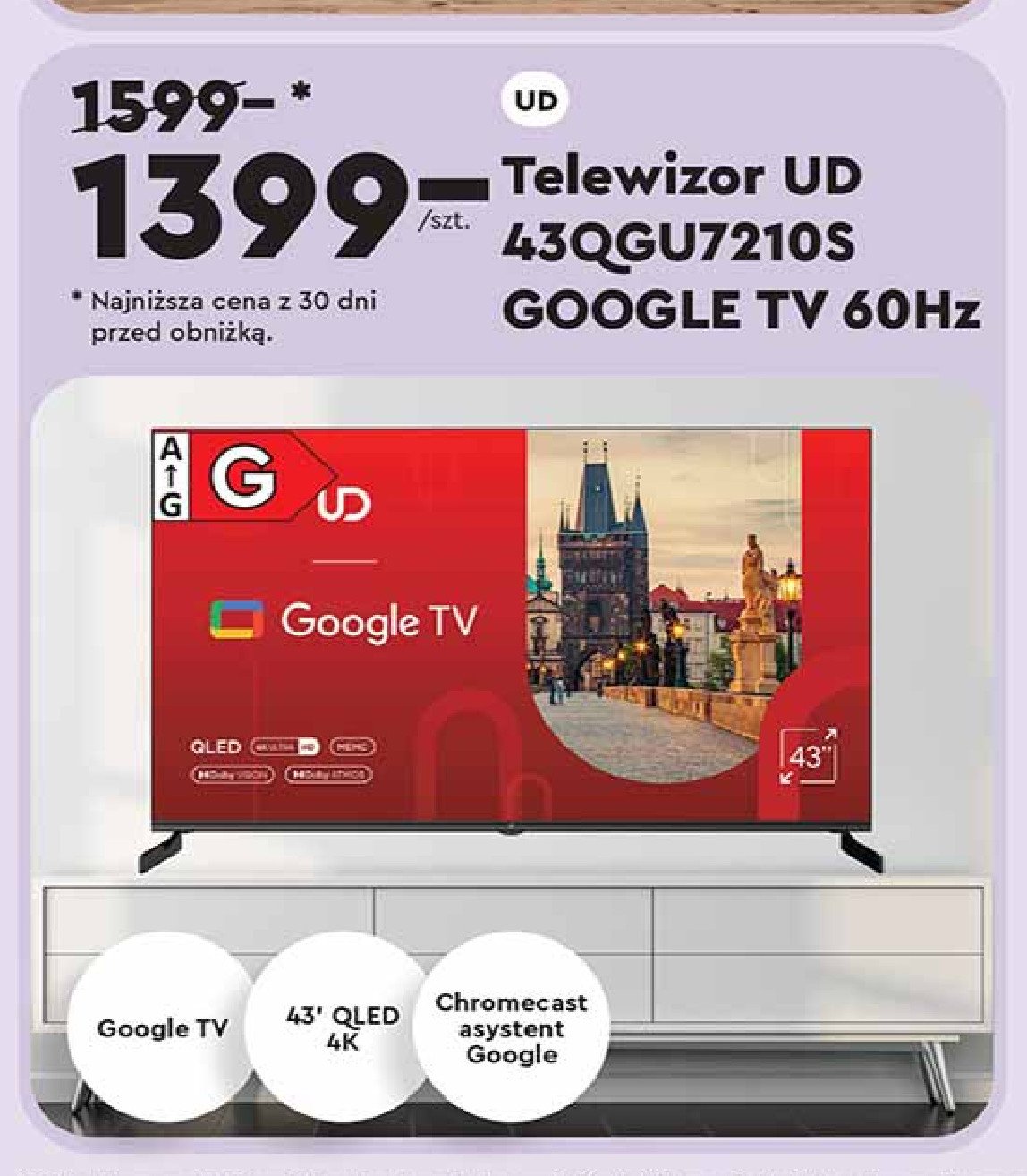 Telewizor 43" 43qgu7210s Ud promocja