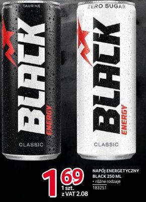 Napój energetyczny Black 250 ML różne rodzaje promocja w Selgros