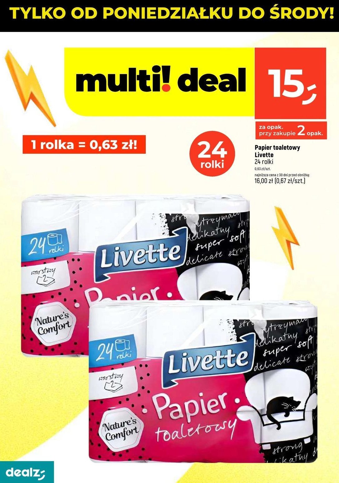 Papier toaletowy super soft Livette promocja