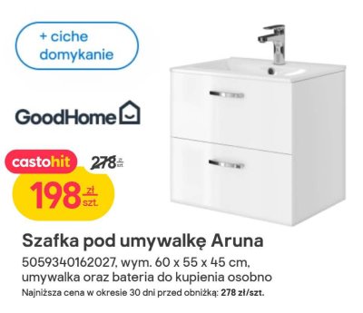 Szafka pod umywalkę Aruna promocja w Castorama