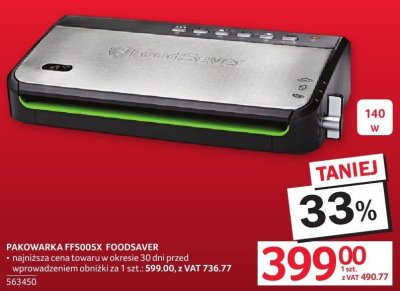Pakowarka FFS005X FOODSAVER promocja w Selgros