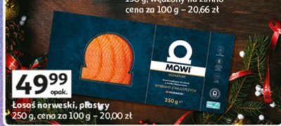 Łosoś norweski plastry 250 g promocja w Auchan