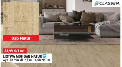 Listwa MDF Dąb Natur promocja w Merkury Market