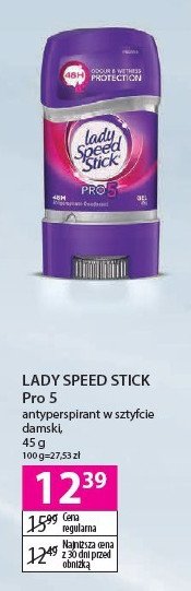 Dezodorant Lady speed stick pro-5 promocja