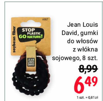 Gumki do włosów z włókna sojowego Jean louis david promocja